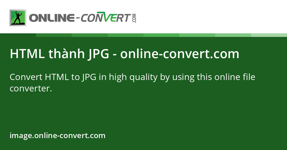 HTML đến JPG - online-convert.com