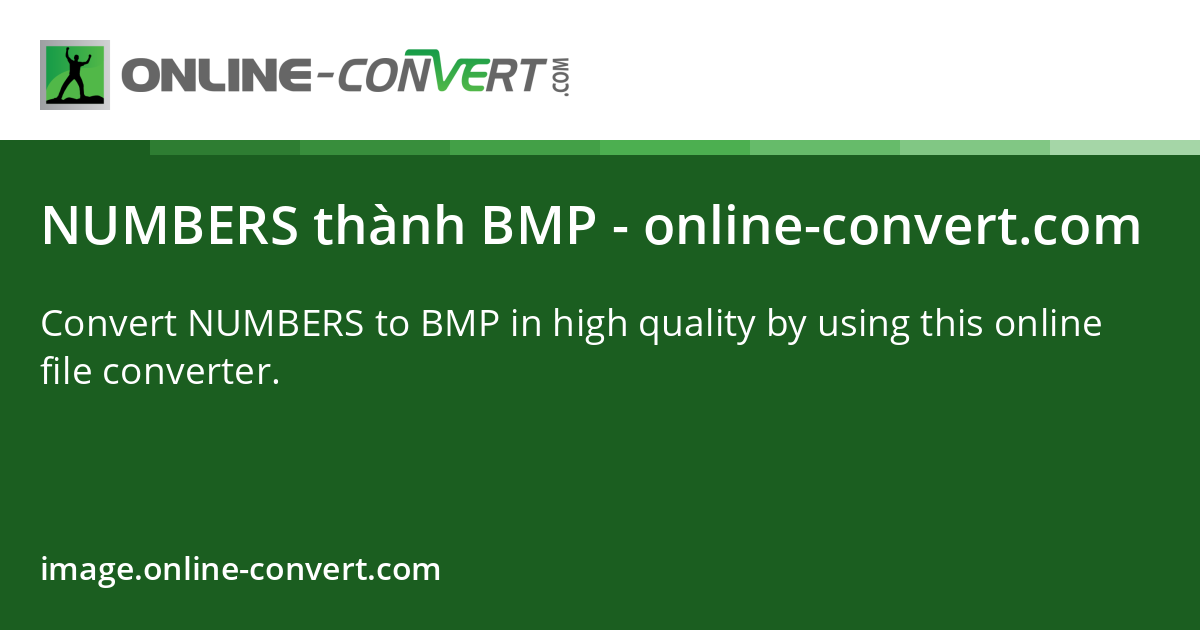 NUMBERS đến BMP - online-convert.com